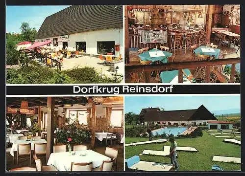 AK Reinsdorf / Apelern, Restaurant Dorfkrug Reinsdorf und Hotel Salzbach