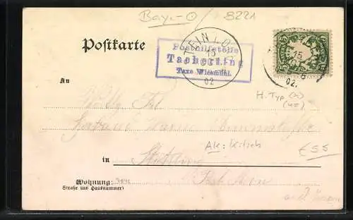 AK Mann und Frau in bayerischer Tracht