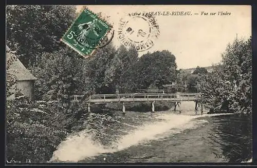 AK Azay-Le-Rideau, Vue sur l`Indre