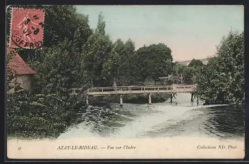 AK Azay-Le-Rideau, Vue sur l`Indre