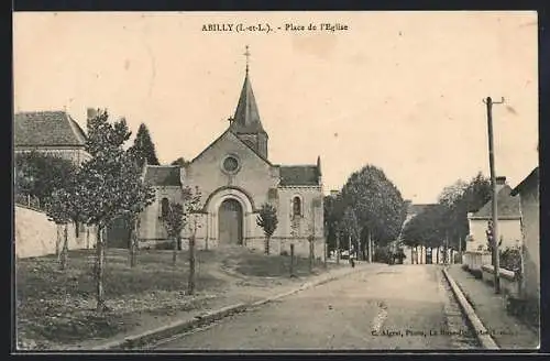 AK Abilly /I.-et-L., Place de l`Eglise