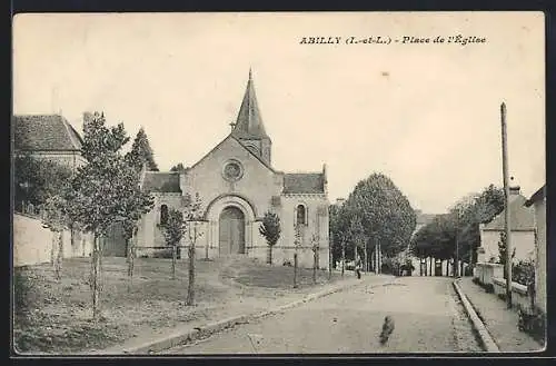 AK Abilly /I.-et-L., Place de l`Eglise