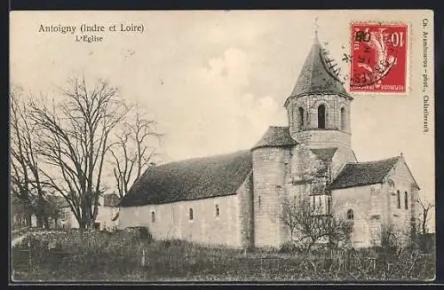 AK Antoigny /I.-et-L., L`Eglise