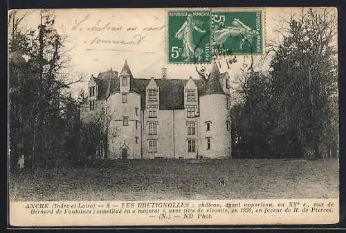 AK Anché /I.-et-L., Les Bretignolles, Chateau