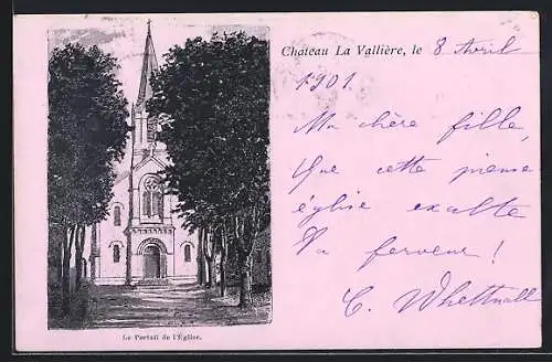 AK Chateau La Vallière, Le Portail de l`Eglise