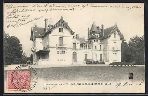 AK Charles-Mazières /I.-et-L., Chateau de la Touche