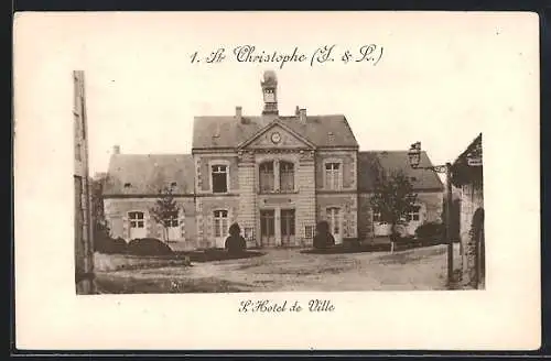 AK St. Christophe /I.-et-L., Hotel de Ville