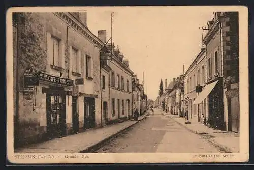 AK Saint-Epain /I.-et-L., Grande Rue