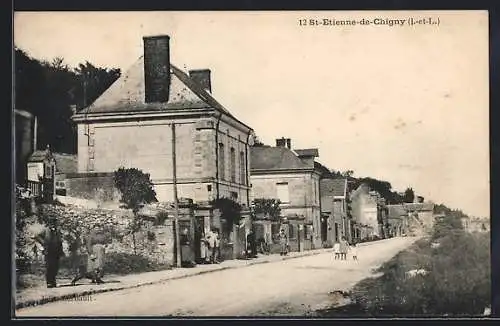 AK St-Etienne-de-Chigny, Une Rue