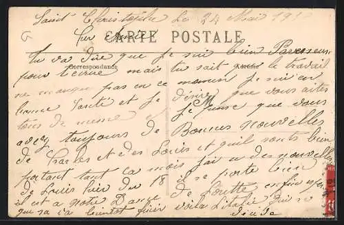 AK Saint-Christophe /I.-et-L., Grande-Rue