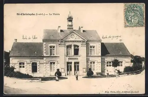 AK Saint-Christophe /I.-et-L., La Mairie