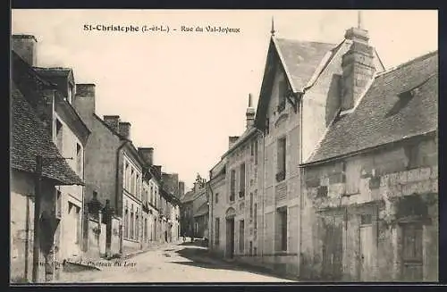 AK Saint-Christophe /I.-et-L., Rue du Val-Joyeux