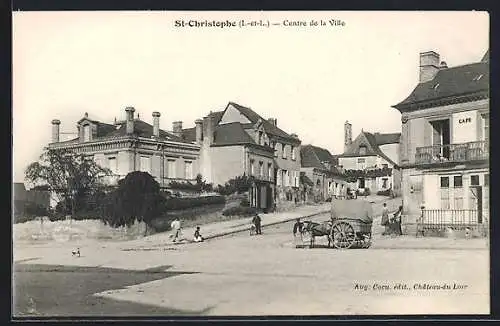 AK Saint-Christophe /I.-et-L., Centre de la Ville