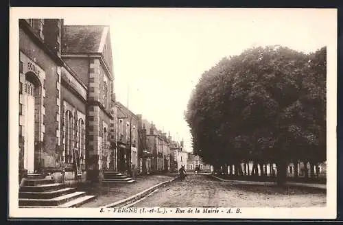 AK Veigné /I.-et-L., Rue de la Mairie