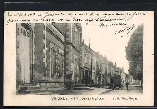 AK Veigné /I.-et-L., Rue de la Mairie