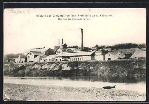 AK Paviers, Société des Ciments Portland Artificiels de la Touraine, Une vue des Usines de Paviers