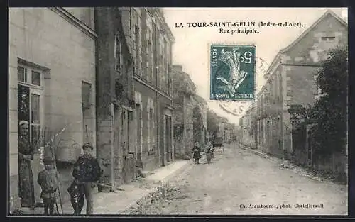 AK La Tour-Saint-Gelin, Rue principale