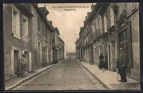 AK Saint-Christophe /I.-et-L., Grand Rue