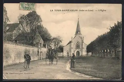 AK La Tour-Saint-Gelin /I.-et-L., L`Eglise