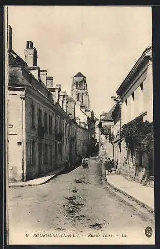 AK Bourgueil /I.-et-L., Rue de Tours