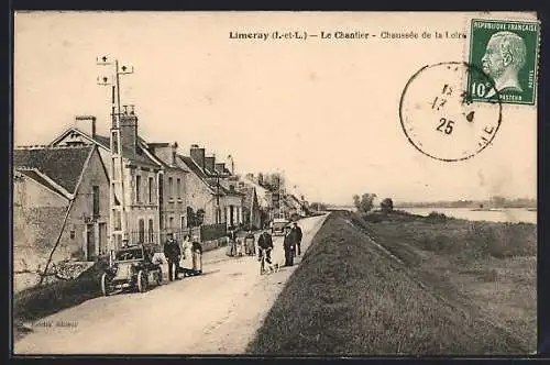 AK Limeray /I.-et-L., Le Chantier, Chausée de la Loire