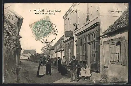 AK Bridoré /I.-et-L., Une Rue du Bourg