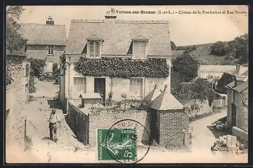 AK Vernou-sur-Brenne, Coteau de la Pouletière et Rue Neuve