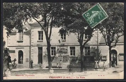 AK Tauxigny /I.-et-L., La Poste