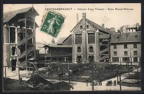 AK Chateaurenault /I.-et-L., Intérieur d`une Tannerie, Usine Placide-Peltereau