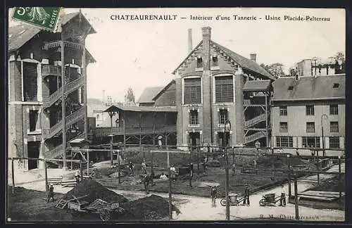 AK Chateaurenault, Usine Placide-Peltereau, Intérieur d`une Tannerie