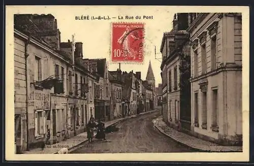 AK Bléré /I.-et-L., La Rue du Pont