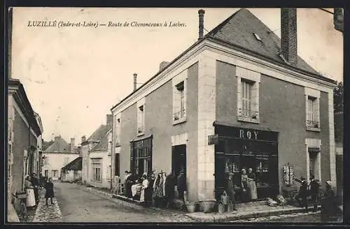 AK Luzillé /I.-et-L., Route de Chenonceaux à Loches