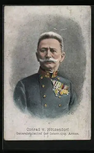 AK Generaloberst Conrad von Hötzendorf, Generalstabschef der österr.-ung. Armee