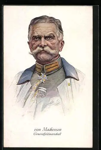 AK Generalfeldmarschall v. Mackensen mit Uniform u. Orden