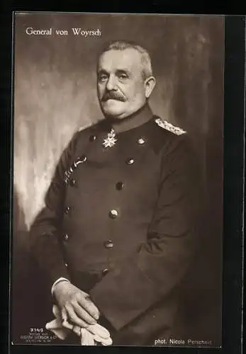 Foto-AK General von Woyrsch mit Pour le Merite