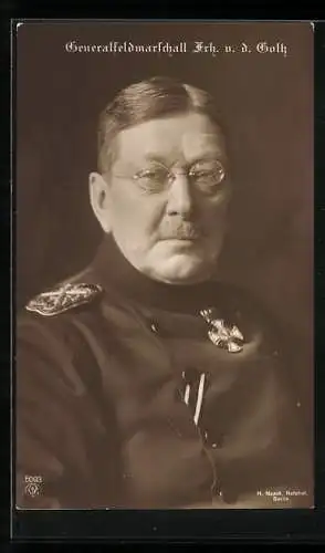 Foto-AK Generalfeldmarschall von der Goltz in Uniform mit Orden