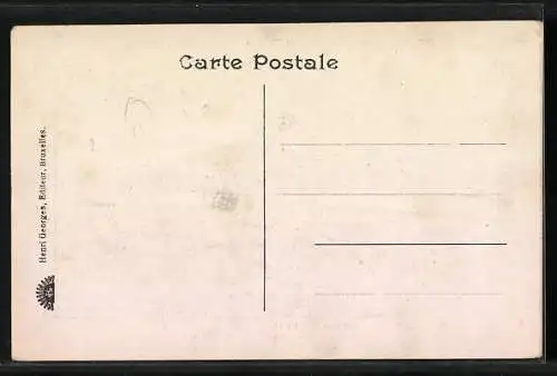 AK Le Roi Albert, le Président Poicaré et le Généralissime Pétain inspectant leurs troupes héroiques