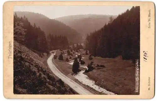 Fotografie M. Schüler, Zella-St. Blasii, Ansicht Oberhof i. Th., Blick in den Silbergraben