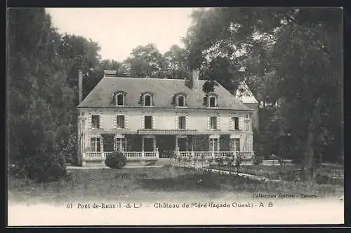 AK Pont-de-Ruan /I.-et-L., Chateau de Méré, facade Ouest