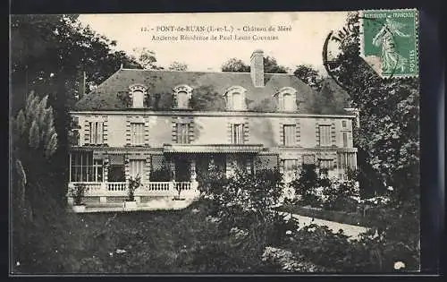 AK Pont-de-Ruan /I.-et-L., Chateau de Méré, Ancienne Résidence de Paul-Louis Courrier