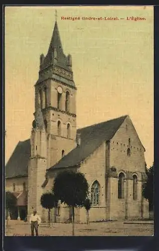 AK Restigné /I.-et-L., L`Église