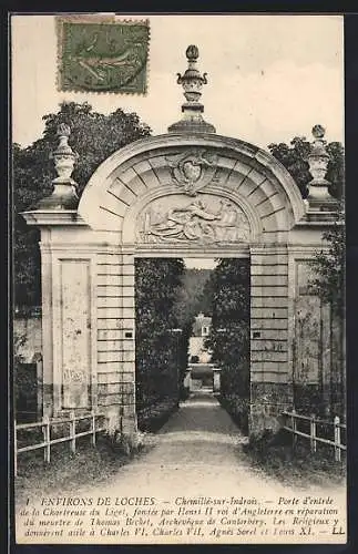 AK Chemillé-sur-Indrois, Porte d`entrée de la Chartreuse du Liget