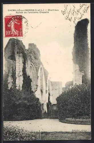 AK Chemillé-sur-Indrois, Chartreux, Ruines de l`ancienne Chapelle