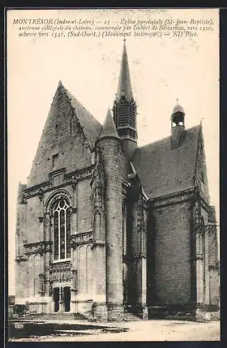 AK Montresor /I.-et-L., Église paroissiale (St-Jean-Baptiste)