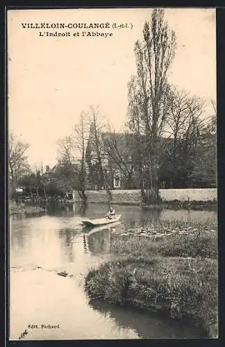 AK Villeloin-Coulangé /I.-et-L., L`Indroit et l`Abbaye