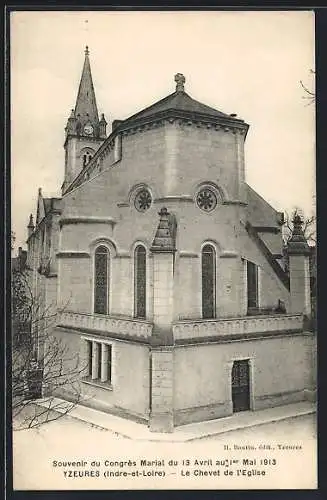 AK Yzeures /I.-et-L., Le Chevet de l`Eglise