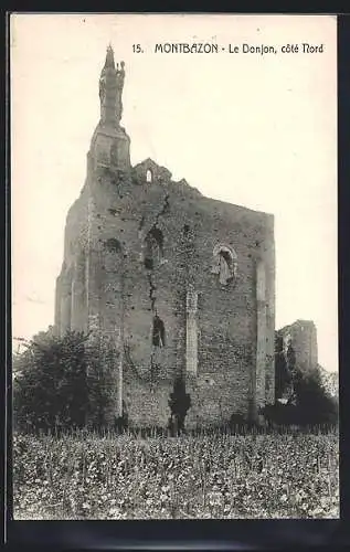 AK Montbazon /I.-et-L., Le Donjon, coté Nord