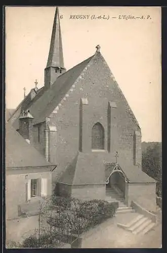 AK Reugny /I.-et-L., L`Eglise