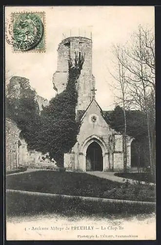 AK Preuilly /I.-et-L., Ancienne Abbaye, la Chapelle