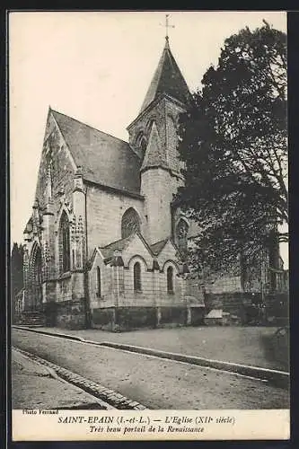 AK Saint-Epin /I.-et-L., L`Eglise